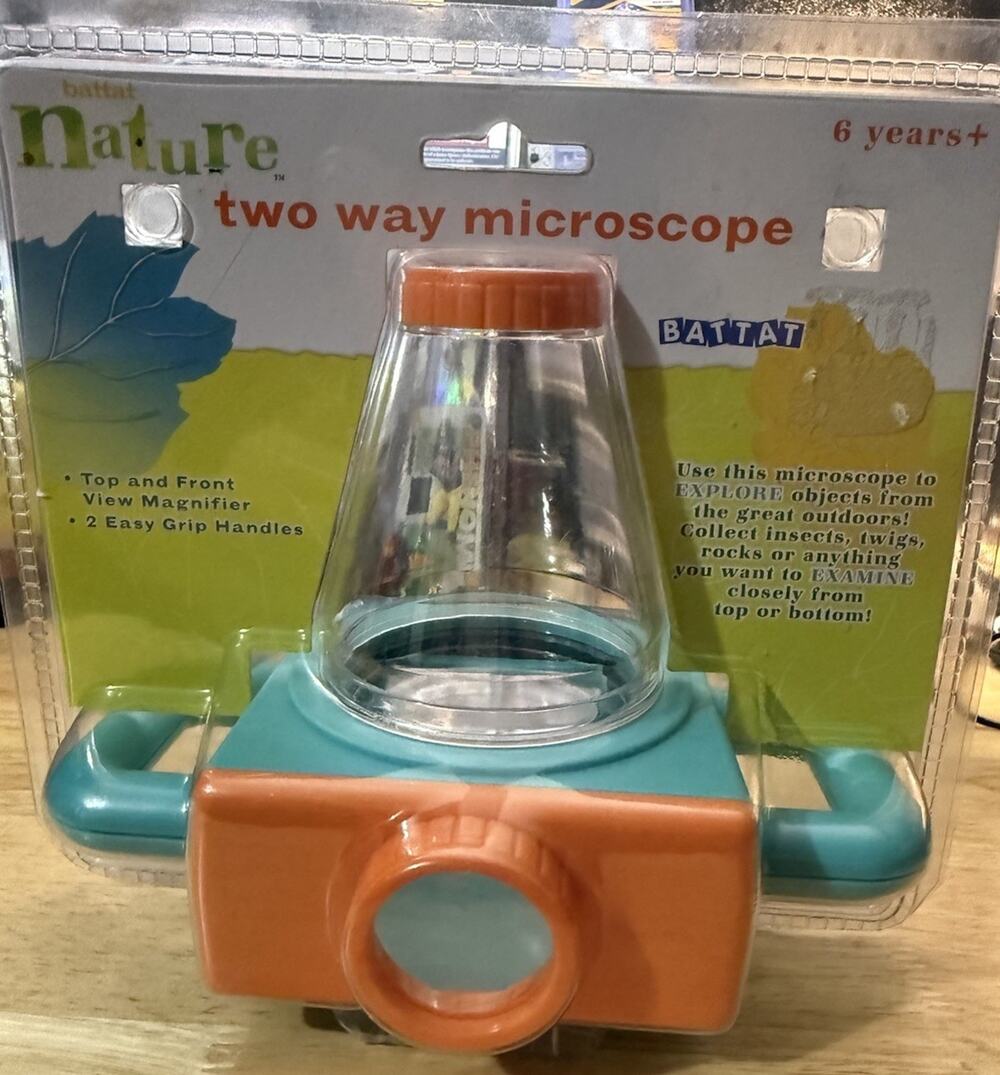 Battat Nature Two Way Microscope Kids Science Explorer BA995C New Sealed